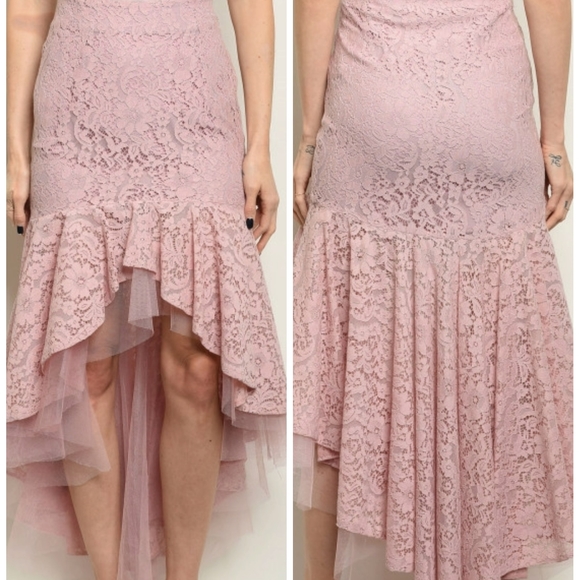BLUSH RUFFLE SKIRT - Picture 2 of 6